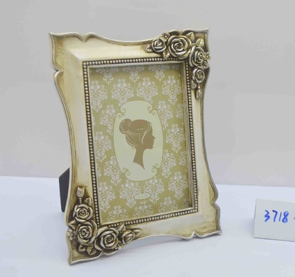 4×6 Inch Embossed Resin Frame with Floral Filigree - Antique-inspired Home Accent