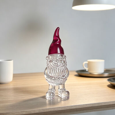 Decorative resin transparent figurine made with resin materials offering customizable options for home and office decoration